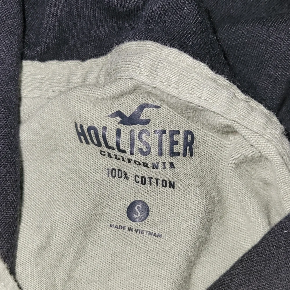 Hollister Mens Pullover TShirt Hoodie Sage/Army Green Long Sleeve Small - Picture 11 of 11